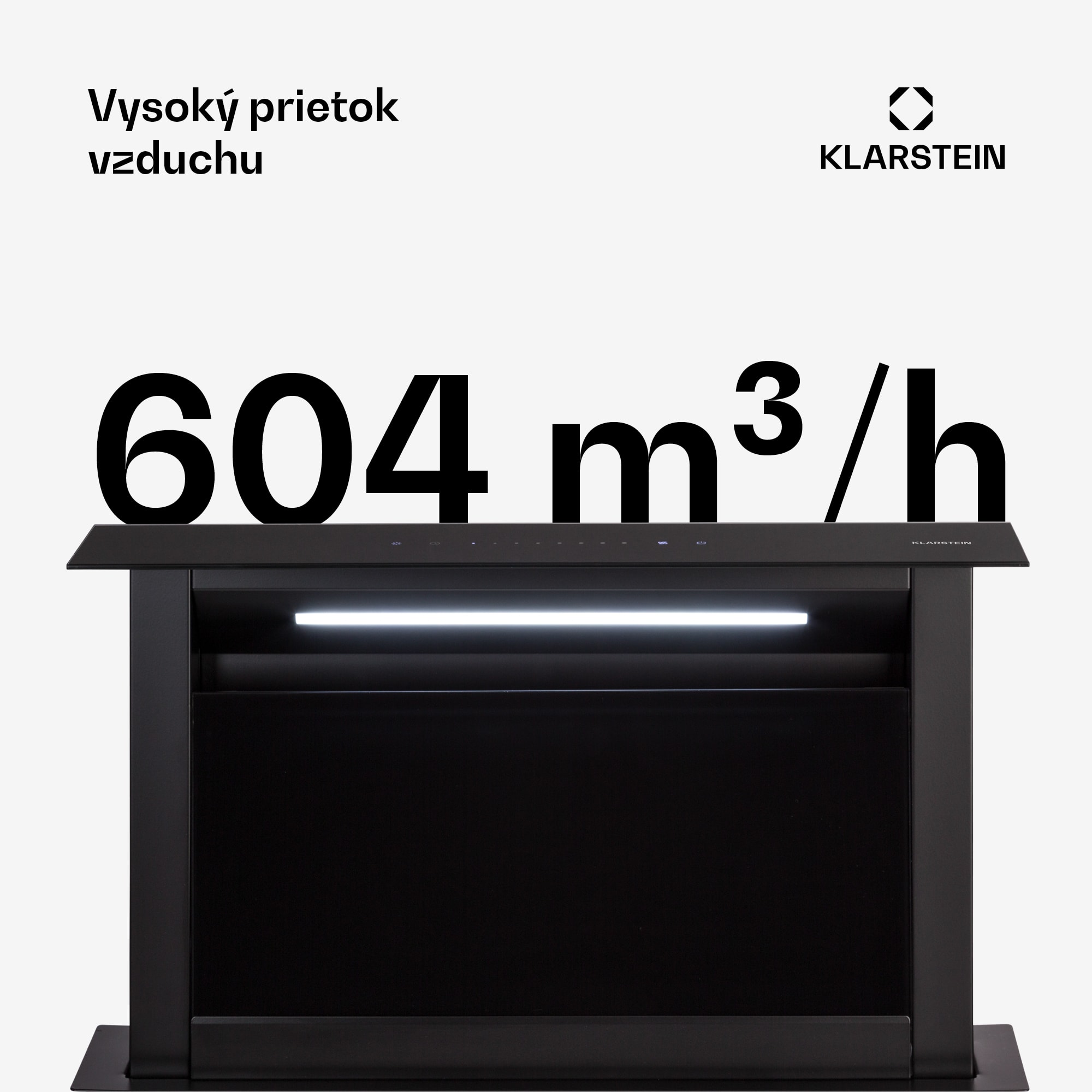 Klarstein Royal Flush Eco, digestor, 60 cm, 604 m³/h, A+ – Obrázok 2