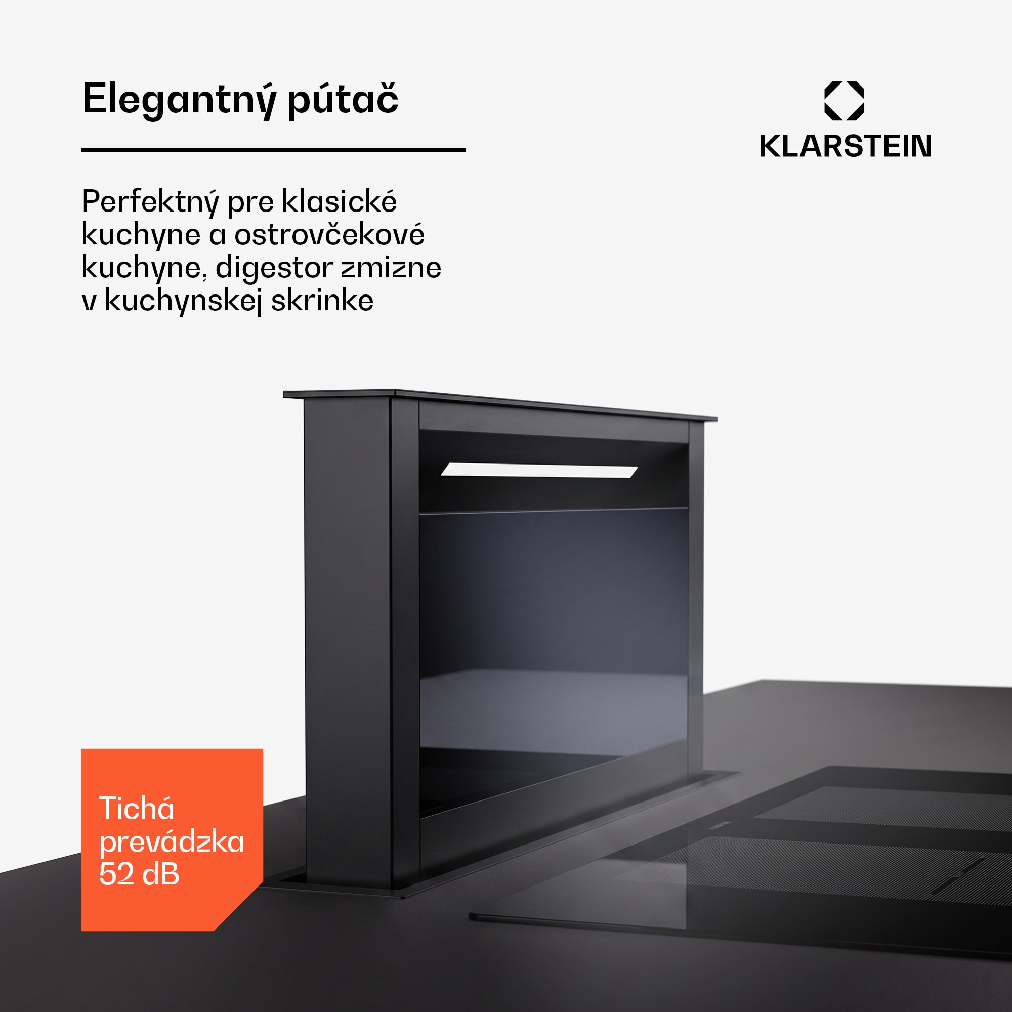 Klarstein Royal Flush Eco, digestor, 60 cm, 604 m³/h, A+ – Obrázok 4