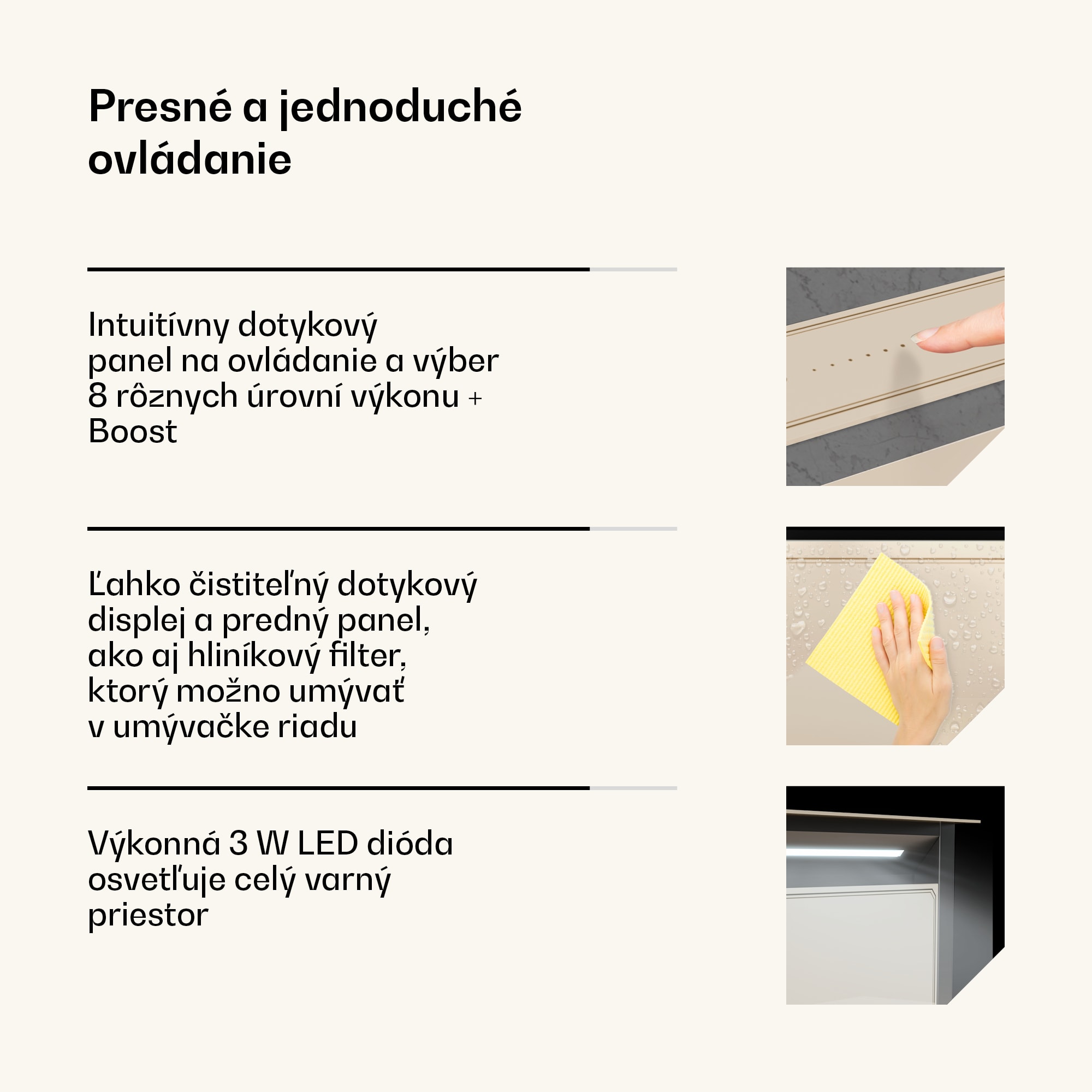 Klarstein Victoria Downdraft digestor | 60 cm | A | 8 úrovní + boost | až do 713,8 m³/h | 120 W – Obrázok 5