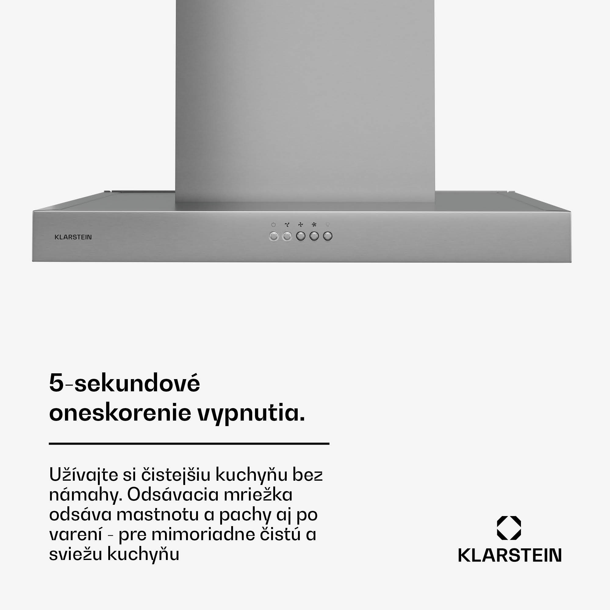 Klarstein AeroClean digestor, 649,9 m³/h, 4 úrovne, EEK A++, odsávanie/recirkulácia vzduchu – Obrázok 5