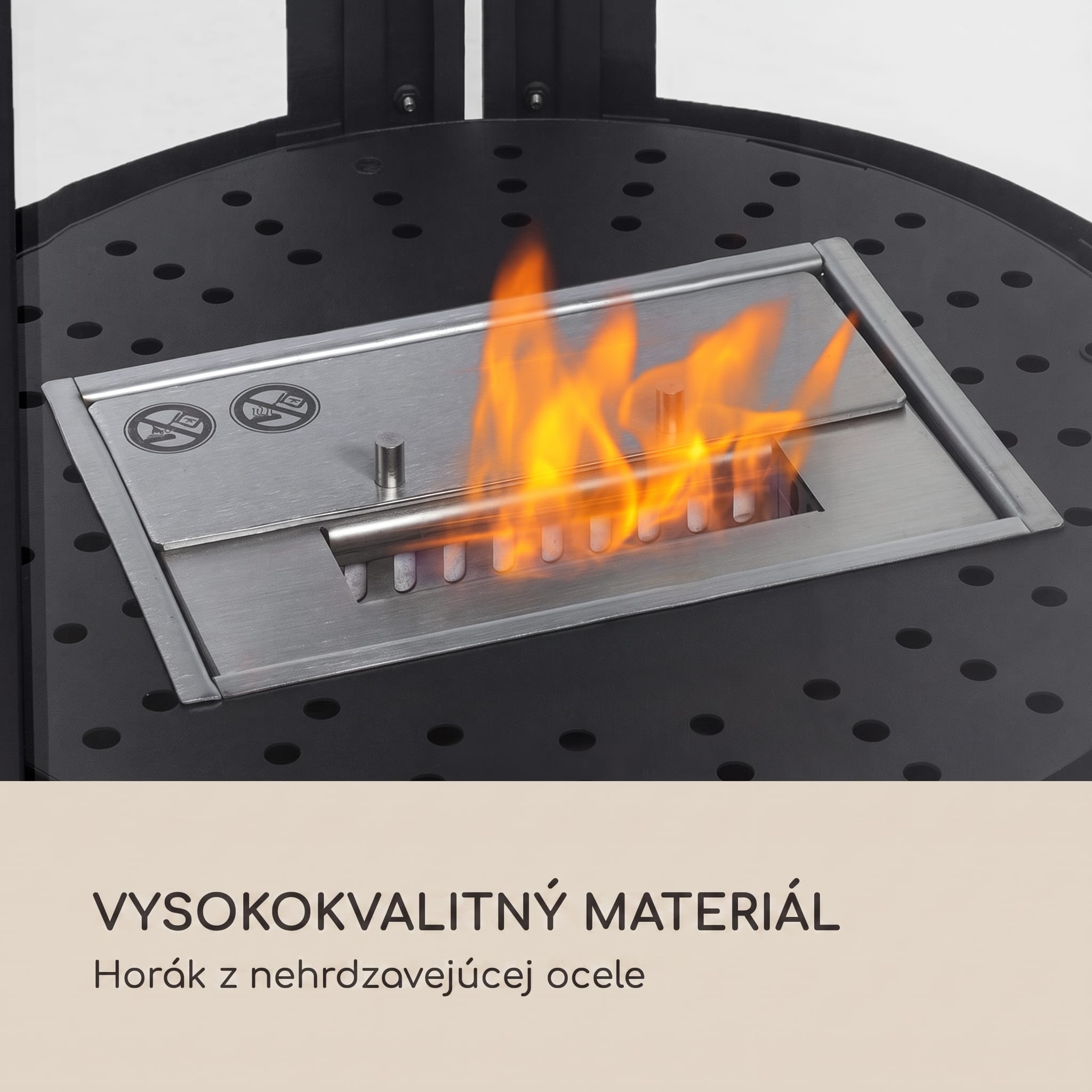 Blumfeldt Fiamme Circulo, etanolový krb, horák z nehrdzavejúcej ocele, 1,2 l, doba horenia 4-6 h – Obrázok 4