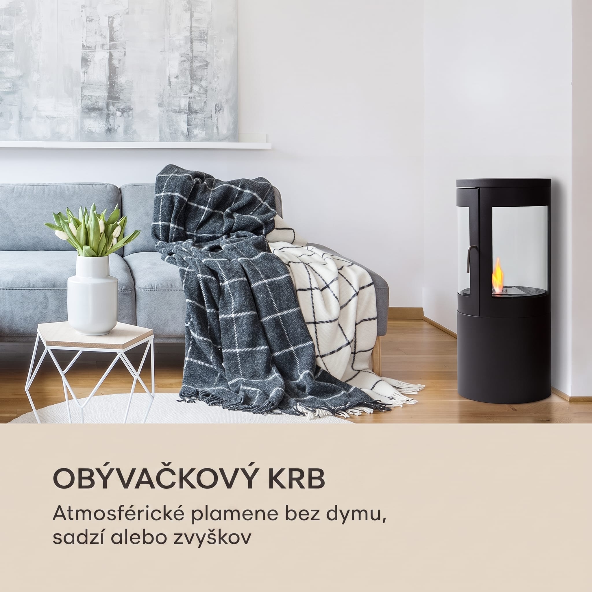 Blumfeldt Fiamme Circulo, etanolový krb, horák z nehrdzavejúcej ocele, 1,2 l, doba horenia 4-6 h – Obrázok 5
