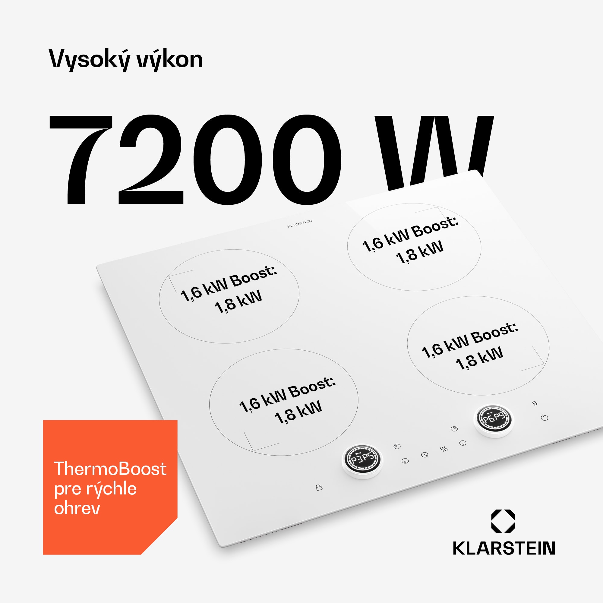 Klarstein Neotouch indukčná varná doska | Moderná a výkonná | 4 varné zóny | 9 stupňov | 7200 W | 60 cm – Obrázok 3