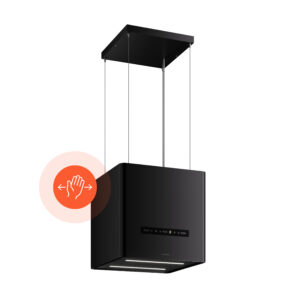 Klarstein Nexture voľne visiaca ostrovná digestorová kapucňa | A++ | 40 cm | 661 m³/h | čierna