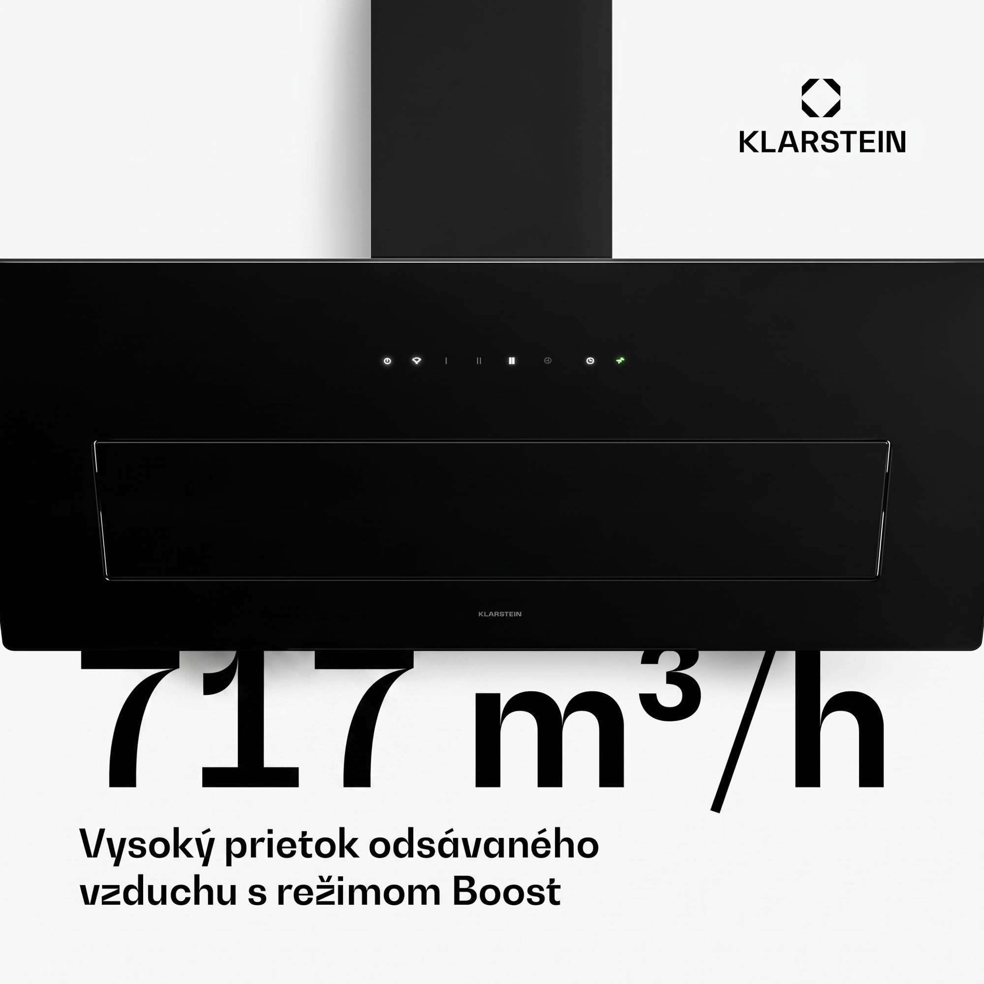 Klarstein SleekAir šikmý digestor | Režimy odsávania a recirkulácie | Ušľachtilý dizajn | 720 m³/h | 90 cm – Obrázok 5
