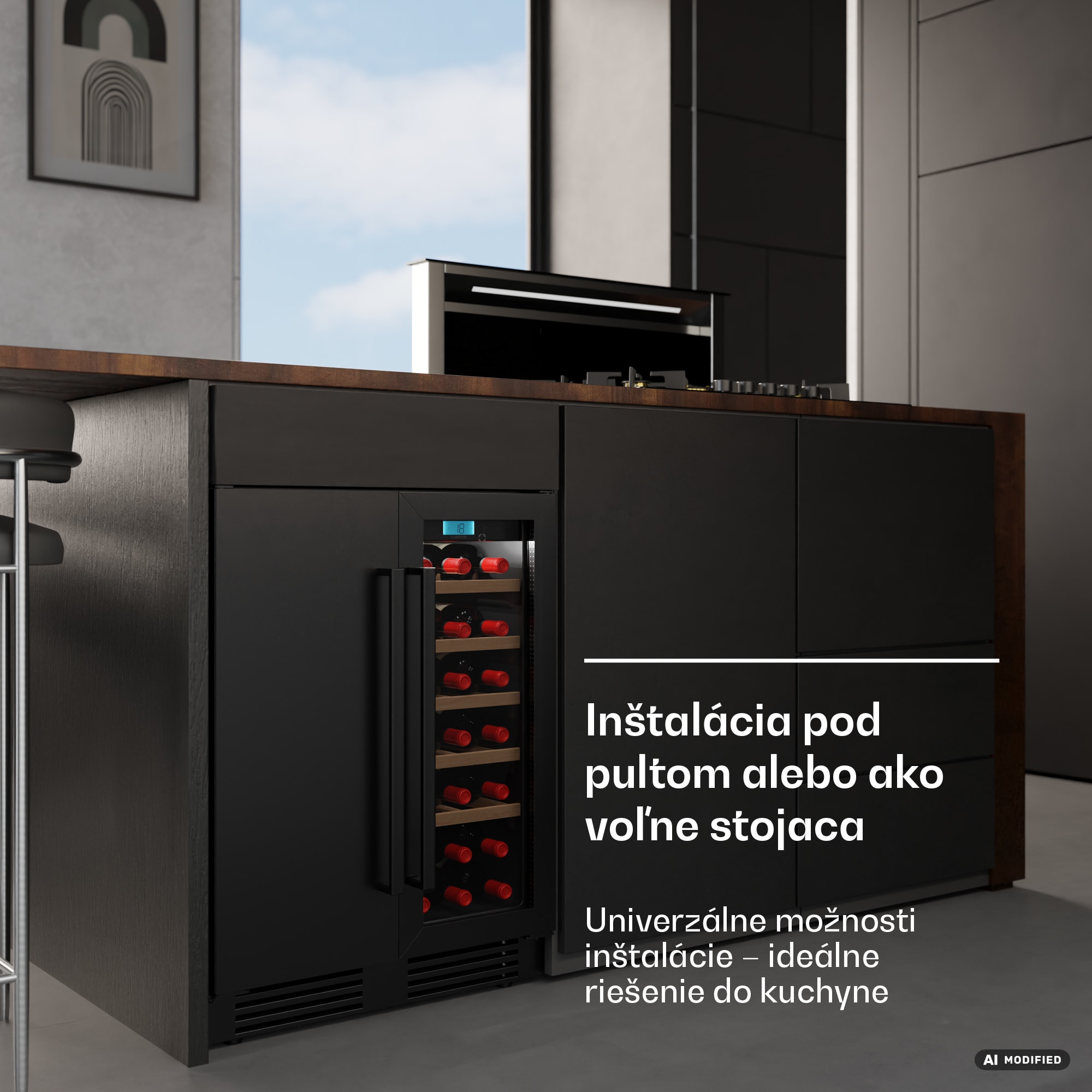 Klarstein Velaire podpultová 2-zónová chladnička na víno | 126L | 122 fliaš | UV ochrana | 60 cm – Obrázok 2