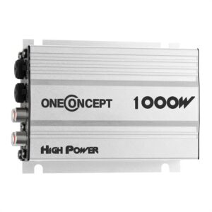 OneConcept W2-A4-Silver, 4-kanálový autozosilňovač, 600 W