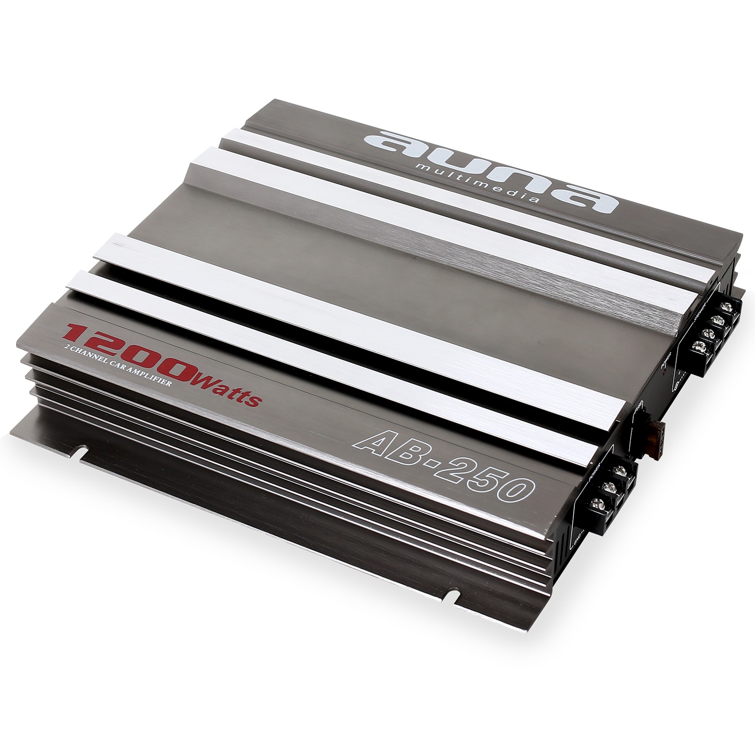 2–kanálový autozosilňovač Auna AB–250, premostiteľný 1200 W