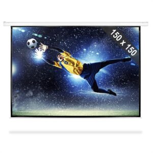 FrontStage PSBB-80, 203 cm rolovacie premietacie plátno, 150 x 150 cm, 1:1