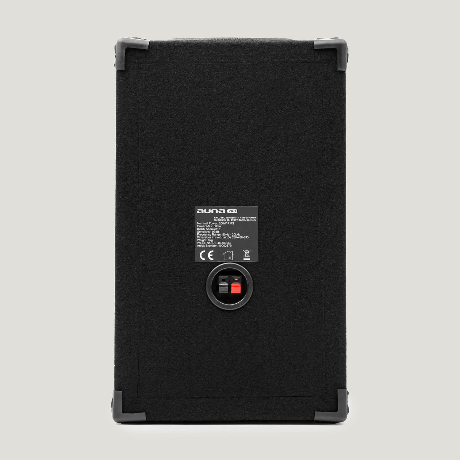 Auna Pro JO3508, Pár pasívnych reproduktorov, 20 cm, 1000 W – Obrázok 4