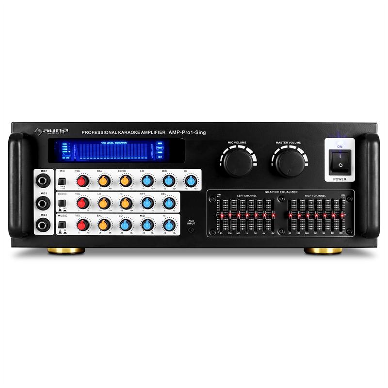 Auna AV1-AMP-Pro1-Sing, mikrofónový zosilňovač, 2 zónový – Obrázok 2