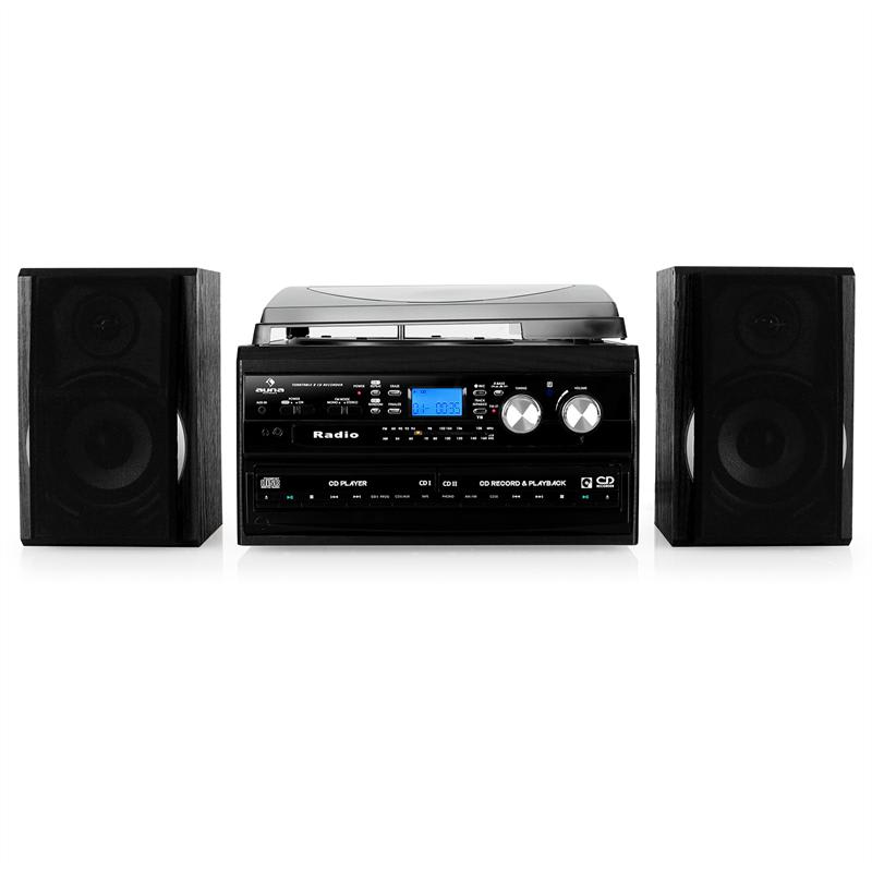 Auna MG-TCDR-186WC, stereo zariadenie, 2 x CD, magnetofón – Obrázok 4