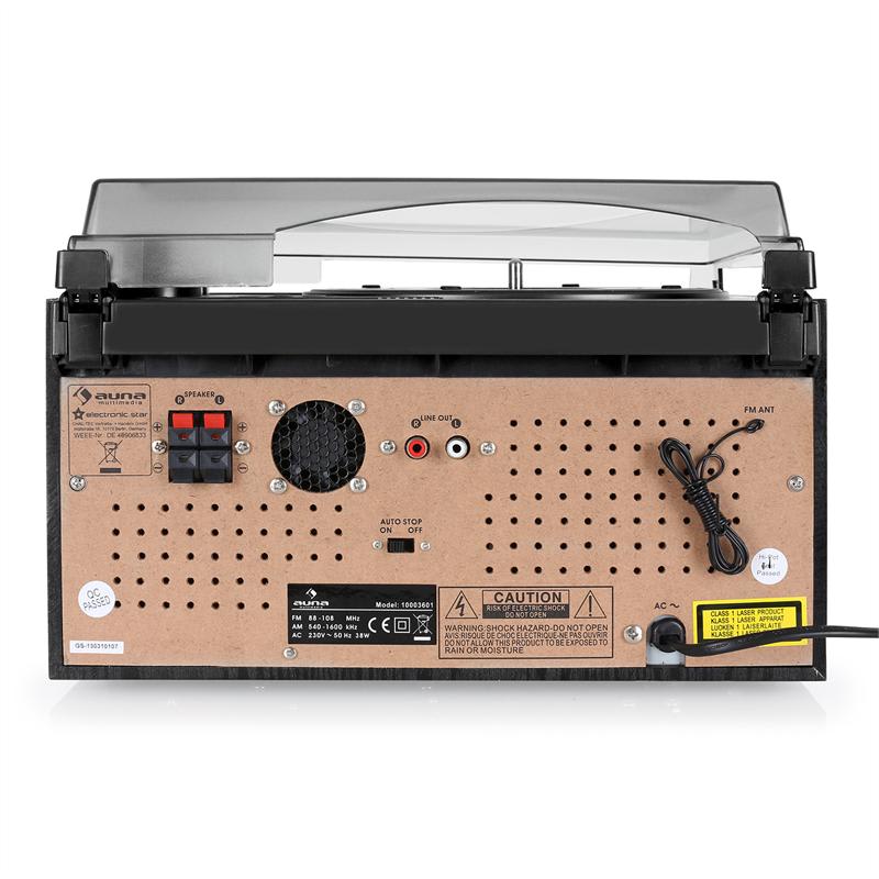 Auna MG-TCDR-186WC, stereo zariadenie, 2 x CD, magnetofón – Obrázok 5