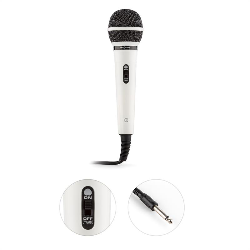 OneConcept CD-202WH, rečnícky a spevácky mikrofón – Obrázok 3