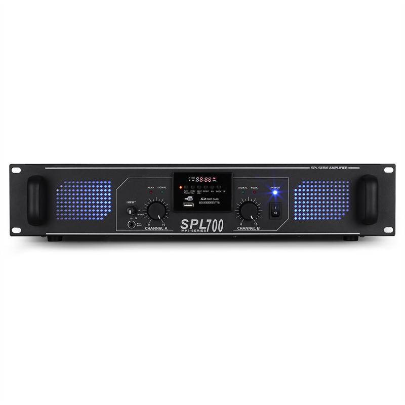 PA- HiFi zosilňovač Skytec SPL-700 W USB-SD-MP3 – Obrázok 2
