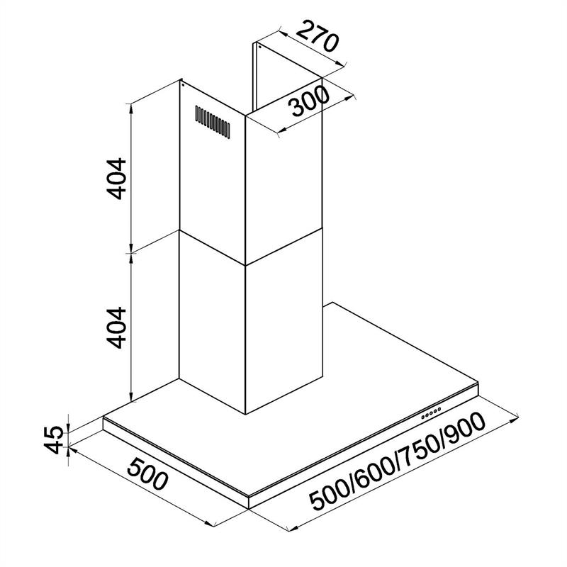 Klarstein 90DS5, odsávač pár, 90 cm, ušľachtilá oceľ – Obrázok 3