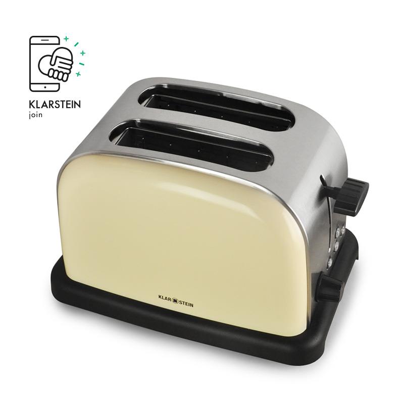 Klarstein TK-BT-318-C, Hriankovač, 1000 W, krémový – Obrázok 5