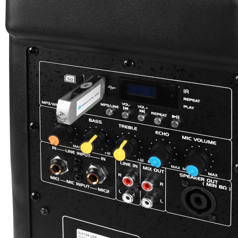 Aktívny reproduktor Ibiza SLK10-A, 20 cm (10"), 400 W, USB – Obrázok 4