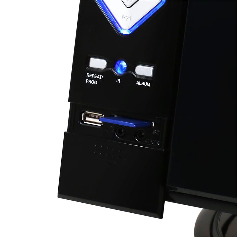 OneConcept V-12, stereo zariadenie, čierne, MP3, CD, USB, SD – Obrázok 3