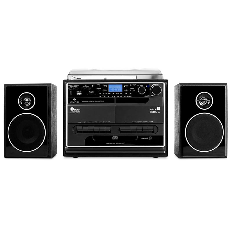 Stereo zariadenie Auna 388-BT, gramofón, magnetofón – Obrázok 2