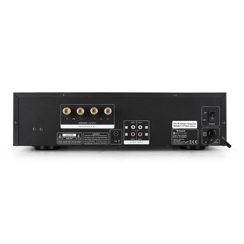 Auna Tube 65 elektrónkový hi-fi zosilňovač, MP3, USB, 600 W – Obrázok 4