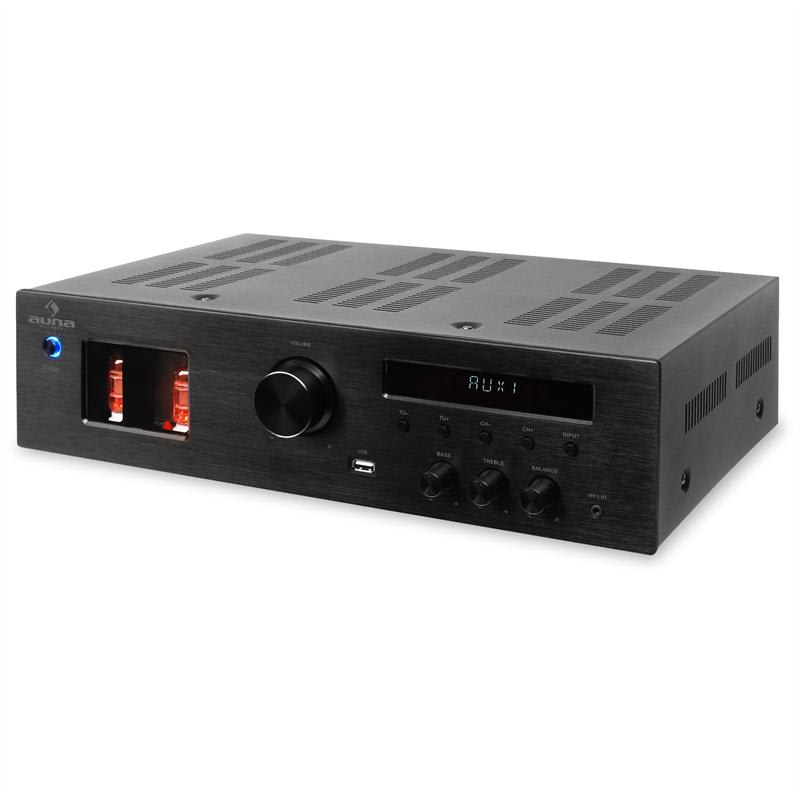 Auna Tube 65 elektrónkový hi-fi zosilňovač, MP3, USB, 600 W – Obrázok 5