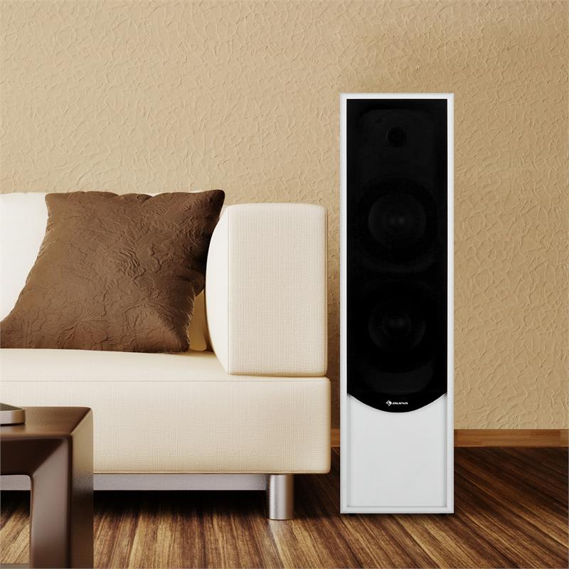 Auna Linie-300-WN, 80 W RMS, vežový reproduktor, biely – Obrázok 4