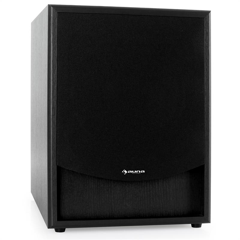 Aktívny subwoofer Auna Linie-300-SW-BK, AUX, čierny – Obrázok 2