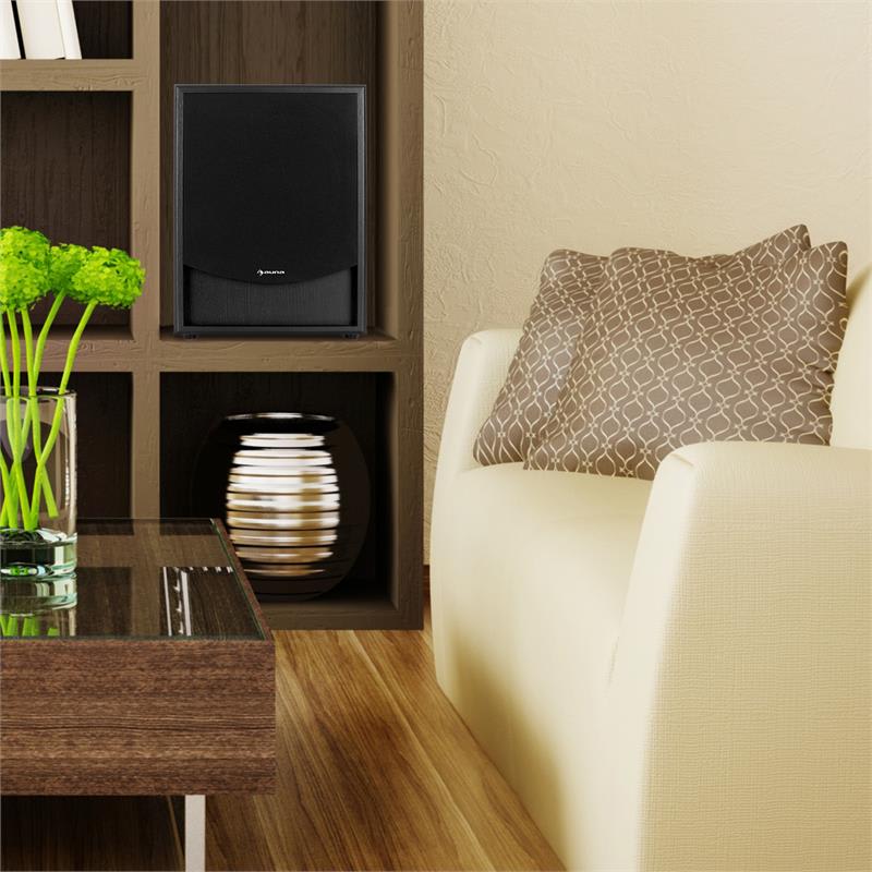 Aktívny subwoofer Auna Linie-300-SW-BK, AUX, čierny – Obrázok 5