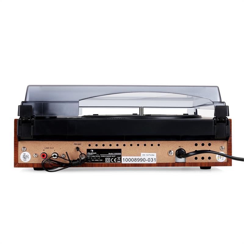 Auna TT-83N, gramofón, FM, drevo – Obrázok 5