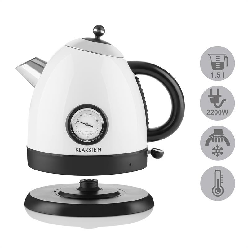 Klarstein TK7-Aquavita-White, biela, 1,5 l 2200 W – Obrázok 3