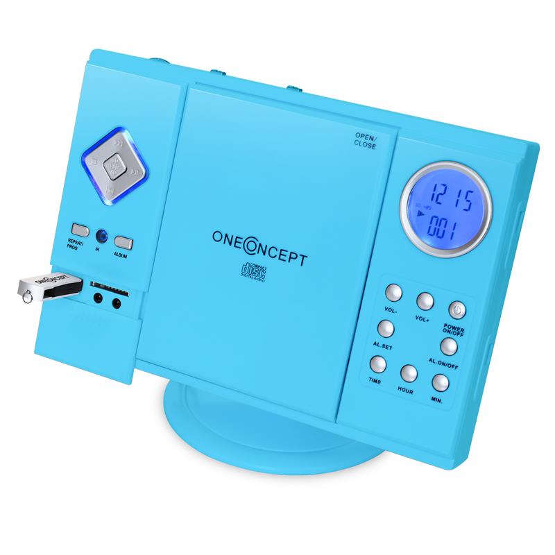 OneConcept V12 stereo sys., MP3 CD prehr., USB, SD, AUX, mod – Obrázok 3