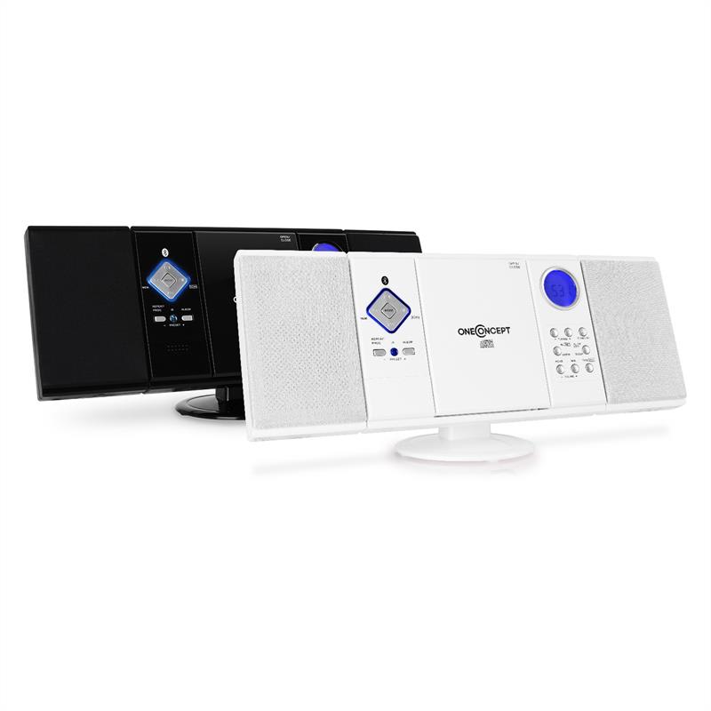 OneConcept V-12-BT bluetooth stereosystém s FM, USB, SD, AUX – Obrázok 2