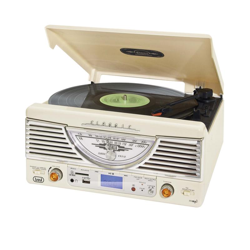 Trevi TT-1062E Retro Stereo systém Biela USB SD MP3 – Obrázok 3
