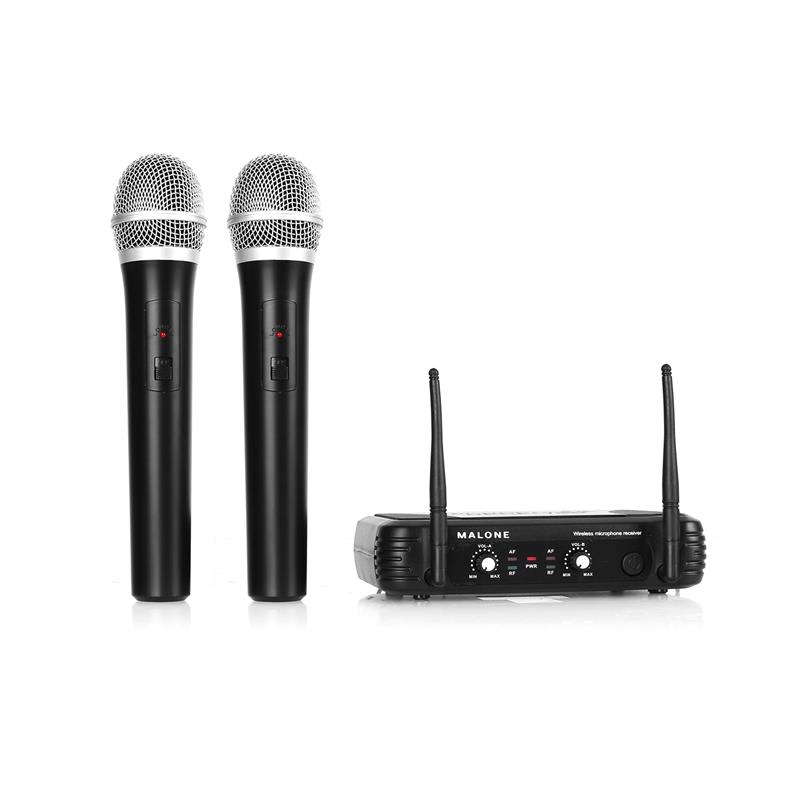 Malone UHF-250 Duo1, Bezdrôtový mikrofónový set, 2 kanály