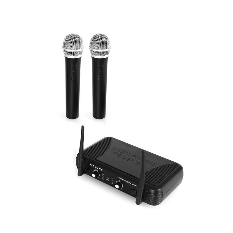 Malone UHF-250 Duo1, Bezdrôtový mikrofónový set, 2 kanály – Obrázok 4