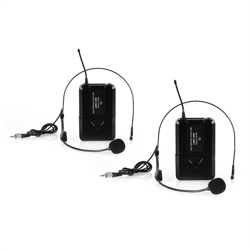 Malone UHF-250 Duo2, bezdrôtový mikrofónový set, 2 kanály – Obrázok 3