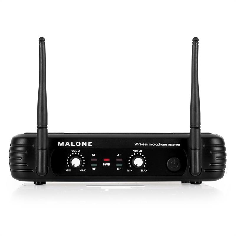 Malone UHF-250 Duo2, bezdrôtový mikrofónový set, 2 kanály – Obrázok 5