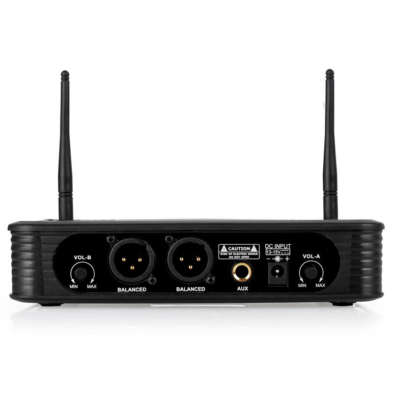 Malone UHF-450 Duo, Bezdrôtový mikrofónový set, 2 kanály – Obrázok 3