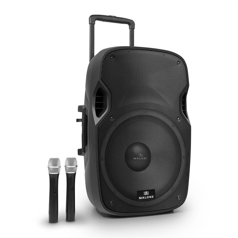 Malone PP-2915-BTR, 38 cm(15"), 450W, VHF mikrofón, mob.akt. – Obrázok 2