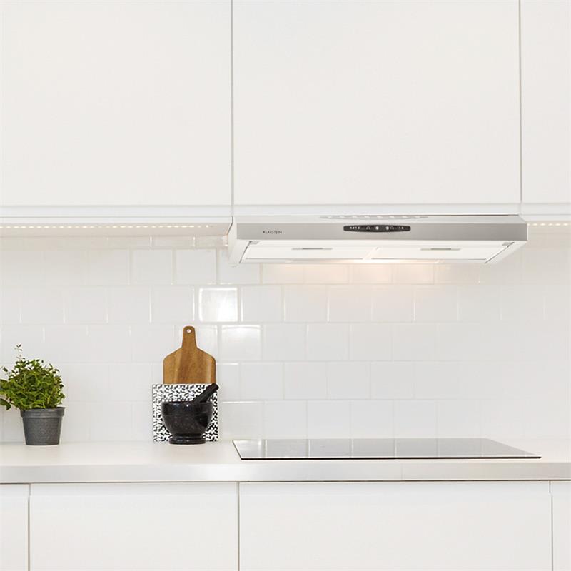 Klarstein UW60SF, digestor, 60 cm, podskrinkový, 317 m³/h, nehrdzavejúca oceľ – Obrázok 3