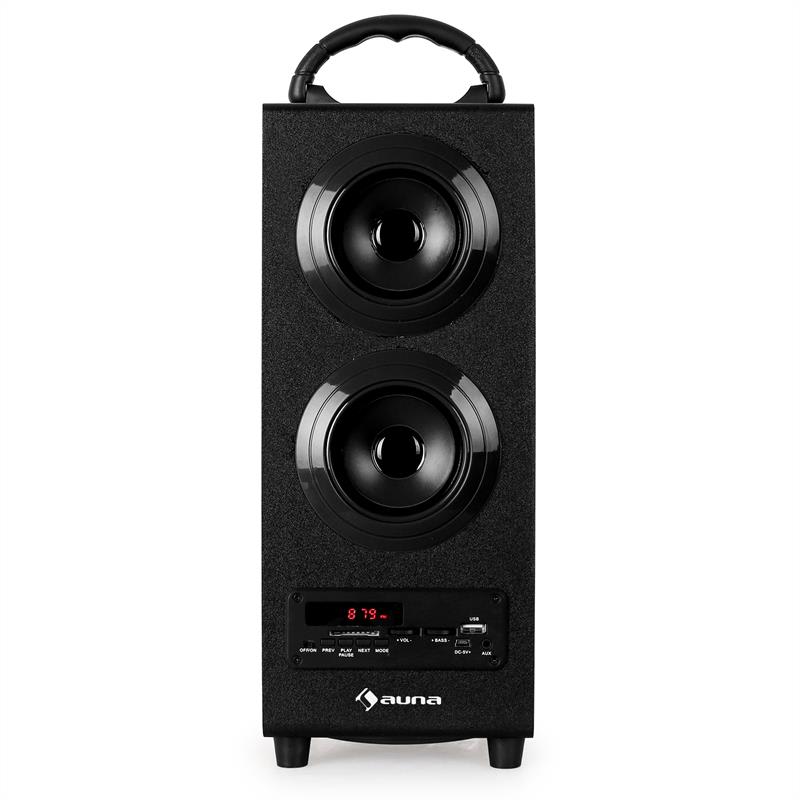 Auna Beachboy, 2.1 reproduktor, čierny, USB, SD, AUX – Obrázok 2