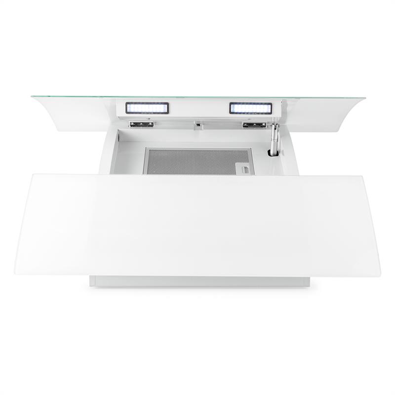 Klarstein RGL90WH komínový digestor, voľný priestor pre hlavu, 90 cm,600 m³/h – Obrázok 4