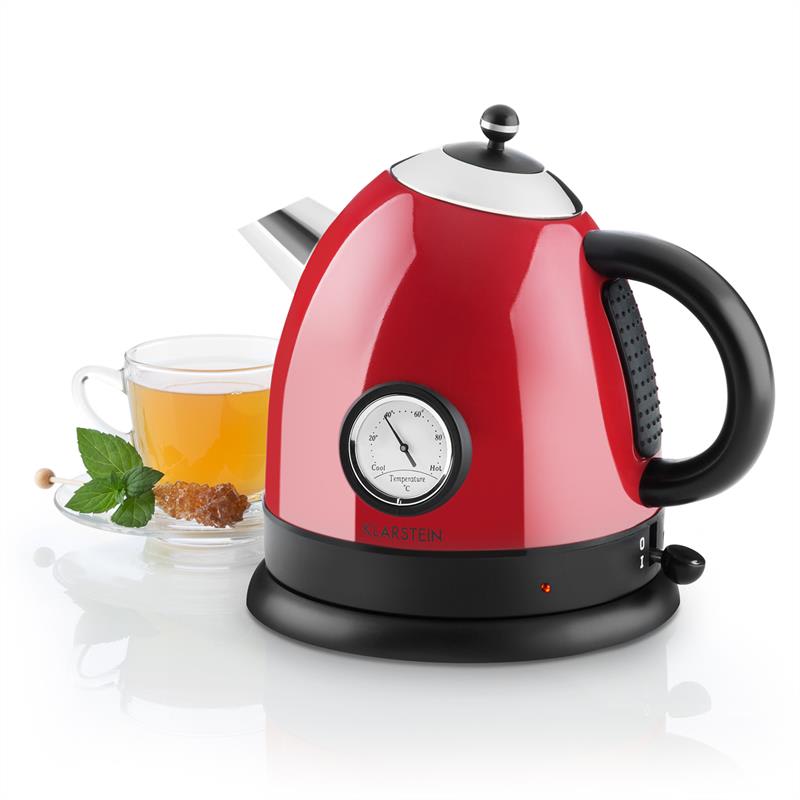Klarstein TK7-Aquavita-Red, 2200 W , rýchovarná kanvica, červená