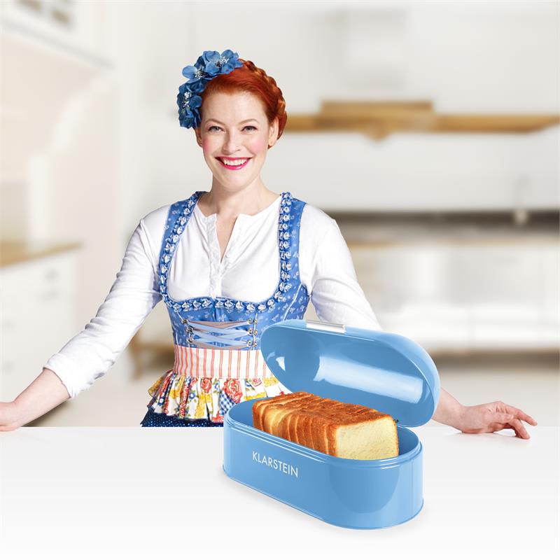 Klarstein Focaccia Paloma, chlebník, 11,5 l, modrý – Obrázok 2