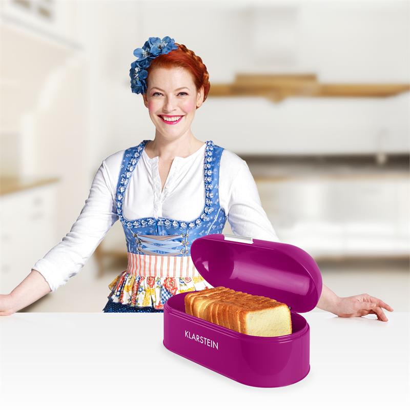 Klarstein Focaccia Viola, chlebník, 11,5 l, fialový – Obrázok 2