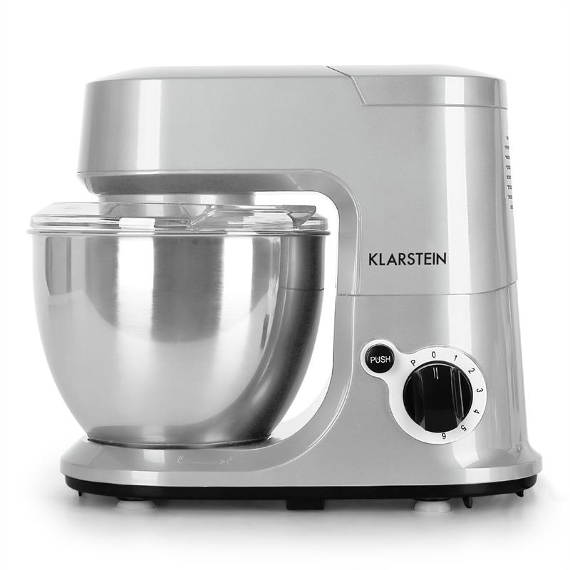 Klarstein Carina Argentea, 800 W, kuchynský robot, 4 litre, strieborný – Obrázok 3