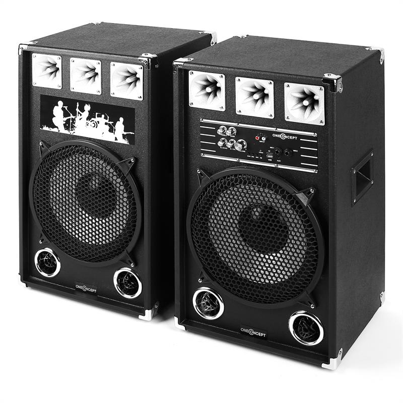 OneConcept BSX-12A, 80 W, USB, microSD, AUX, MIC, PA repr. – Obrázok 5