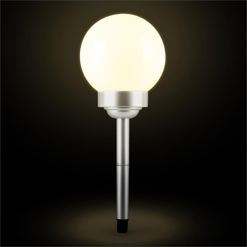 OneConcept LED-Flower 20, záhradné svietidlo, solárna lampa, Ø 20 cm, 2 LED diódy, IP44, teplá biela
