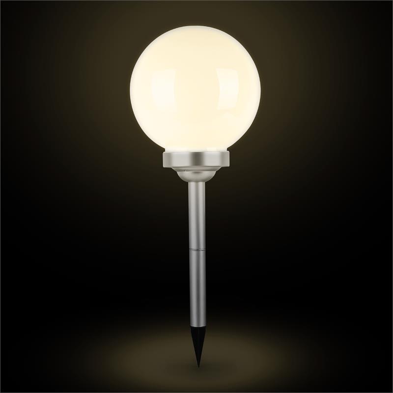 OneConcept LED-Flower 30, záhradné svietidlo, solárna lampa, Ø 30 cm, 4 LED diódy, IP44, teplá biela – Obrázok 2